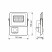 Прожектор VIDEX 10W 5000K с датчиком движения и освещения 220V White (VL-F2e-105W-S)