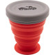 Стакан складной силиконовый с крышкой 200мл Tramp UTRC-126, terracota