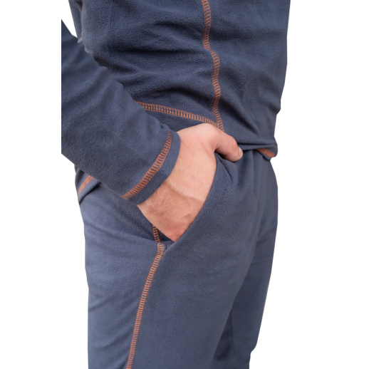 Термобелье мужское Tramp Microfleece комплект (футболка+штаны) grey UTRUM-020, UTRUM-020-grey-3XL