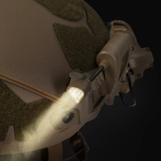 Тактический фонарь на шлем Night Evolution LT-09-T с 4 светодиодами. Койот