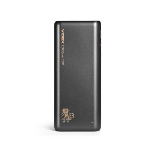 Повербанк 20000mAh VIDEX VPB-202C-G 75W Black