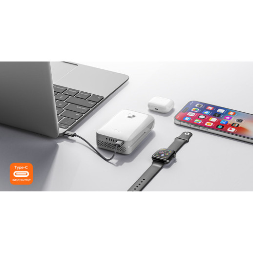 Аккумуляторная газонокосилка Litheli, питание от павербанка (УМБ Litheli Power Bank 20000mAh, 45W, 4А SE в комплекте)
