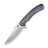 Нож складной туристический Weknife Dracarys, (9.1 см) Böhler M390 / титан 6AL4V пламенный