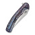 Нож складной туристический Weknife Dracarys, (9.1 см) Böhler M390 / титан 6AL4V пламенный