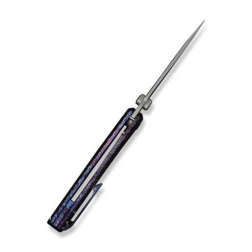 Нож складной туристический Weknife Dracarys, (9.1 см) Böhler M390 / титан 6AL4V пламенный