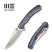 Нож складной туристический Weknife Dracarys, (9.1 см) Böhler M390 / титан 6AL4V пламенный