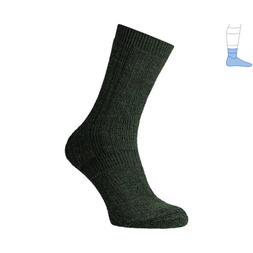 Термо носки защитные зимние Protector ShortWinter темные хаки M 41-43