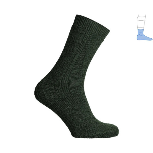 Термо носки защитные зимние Protector ShortWinter темные хаки M 41-43