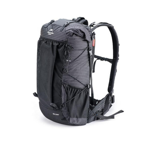 Рюкзак туристический Naturehike Rock NH19BP095, 60+5 л, графит в клетку