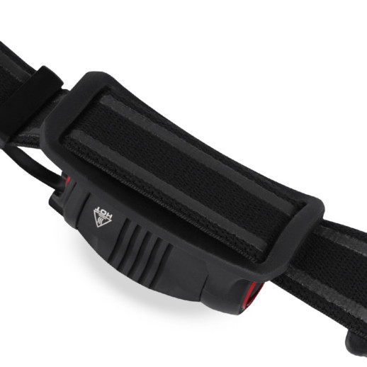 Фонарь налобный Brevia 500Lm, 2600mAh micro-USB, IP64, задний свет