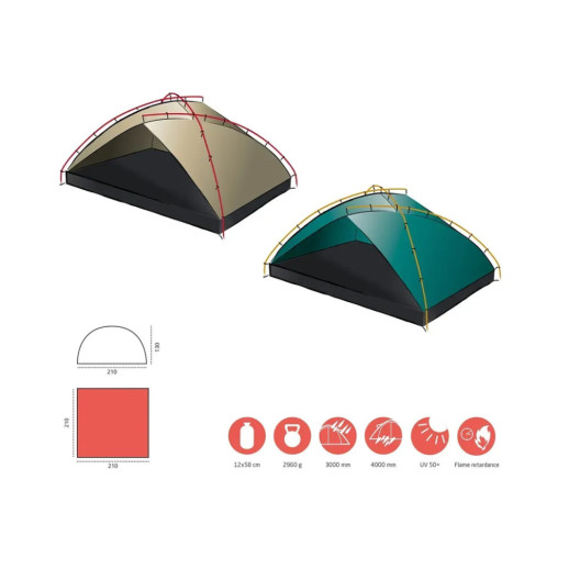Палатка Grand Canyon Tonto Beach Tent 4 Blue Grass (330023)