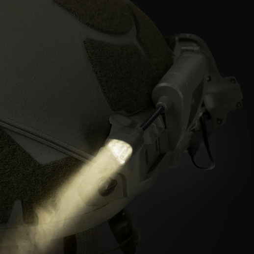 Тактический фонарь на шлем Night Evolution LT-09-T с 4 светодиодами. Олива