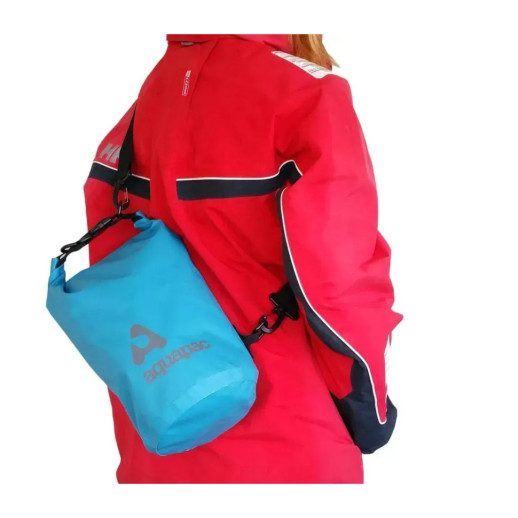 Гермомешок AQUAPAC с ремнем через плечо Trailproof Drybag - 15L (blue) w/strap синий