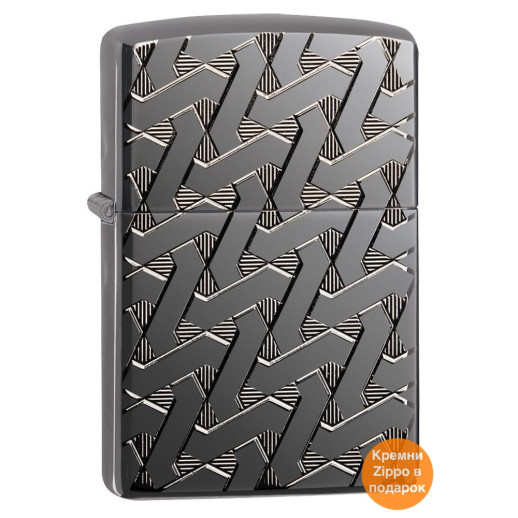 Зажигалка Zippo 24095 Geometric Weave Design Armor 49173