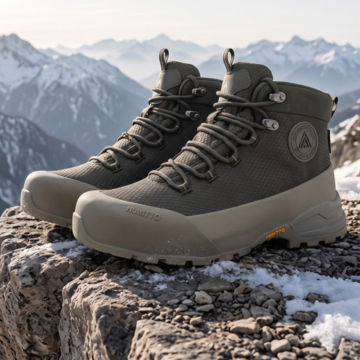 Ботинки мужские треккинговые Humtto Camo 260317A-3 амортизирующие зеленые (милитари) 42