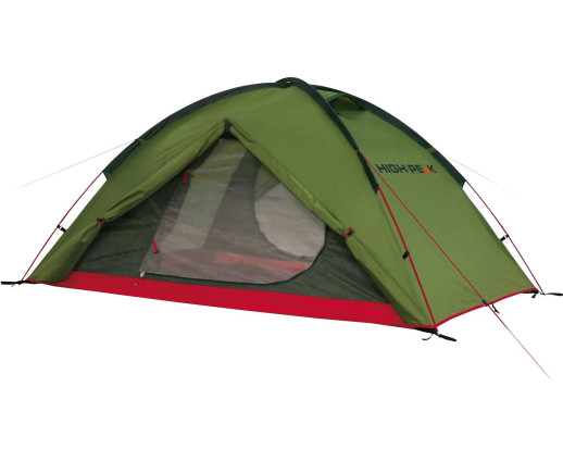 Палатка High Peak Woodpecker 3 LW - зеленая/красная (10195)