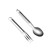Туристический набор ложка-вилка NexTool Portable Stainless Steel Tableware, нержавеющая сталь