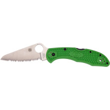Нож Spyderco Salt 2, серрейтор, LC200N, FRN green
