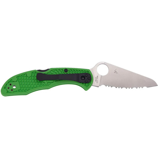 Нож Spyderco Salt 2, серрейтор, LC200N, FRN green