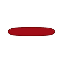 Накладка на нож 84мм oval red передняя из лого (F+)