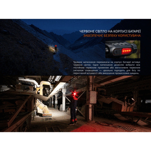 Фонарь налобный Fenix HP12R-TB черный