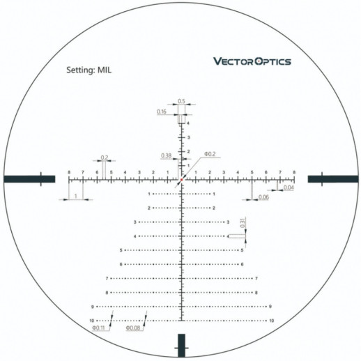 Прицел оптический Vector Optics Continental 3-18x50 (34 мм) illum. FFP VCT-34