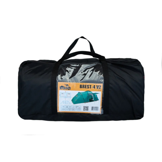 Палатка Tramp Brest 4 (V2) green UTRT-082