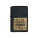 Зажигалка Zippo Brass Emblem Black Crackle, ZP362