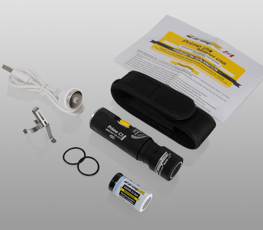 Туристический фонарь Armytek Prime C1 Pro, магнитная зарядка, v3 XP-L Warm (F05701SW)