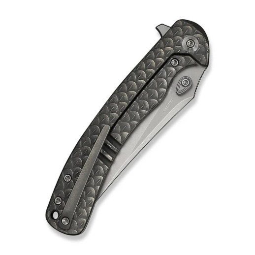 Нож складной туристический Weknife Dracarys, (9.1 см) Böhler M390/титан 6AL4V серый