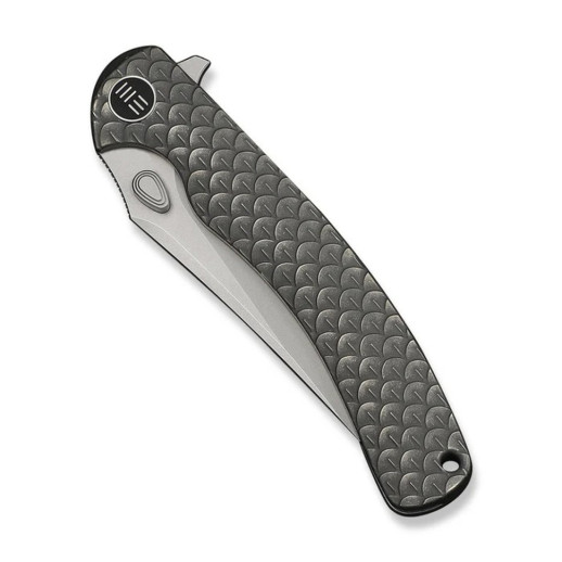 Нож складной туристический Weknife Dracarys, (9.1 см) Böhler M390/титан 6AL4V серый