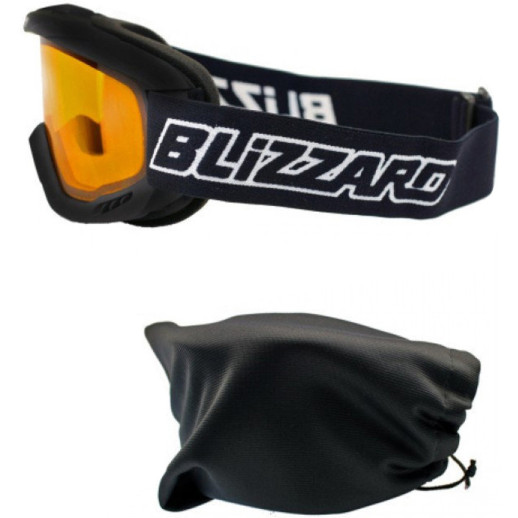 Маска для лыж и сноуборда Blizzard 911 DAX black matt-amber