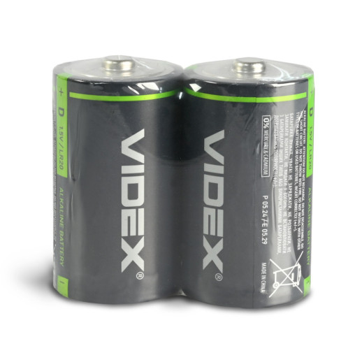 Батарейки щелочные Videx LR20/D 2pcs упак