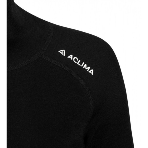 Термокофта жен. Aclima WarmWool 200 Roll Neck W's Jet Black L