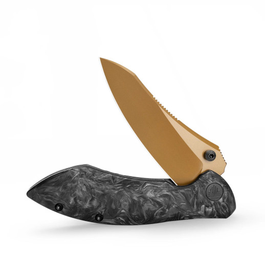 Нож Trivisa Rhino-RG, M390, Карбон, Золотой/Черный (JM08-RG-M)