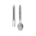 Туристический набор ложка-вилка NexTool Titanium Tableware Set, титан