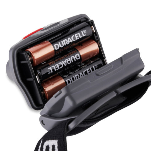 Фонарь налобный Brevia 580Lm, Focus Control, 3xAAA, IP64 (белый/красный)