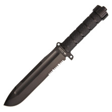 Нож Kizlyar Supreme Survivalist Z, сталь AUS8, Black Titanium