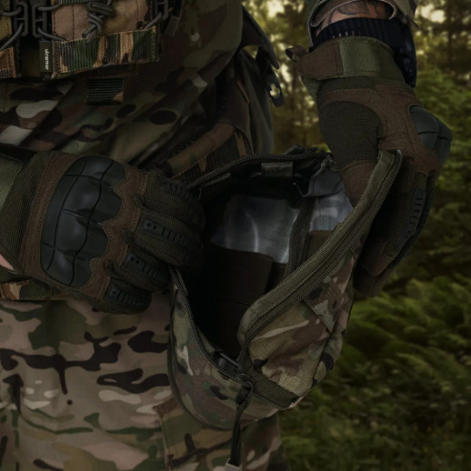 Аптечка Ukrarmor увеличена PRO (подсумок-органайзер). Cordura 1000 Мультикам