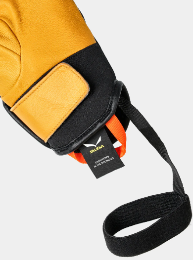 Рукавицы Salewa LEATHER WOOL GLOVES - желтые XL