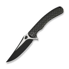 Нож складной туристический Weknife Dracarys, (9.1 см) Böhler M390/титан 6AL4V черный