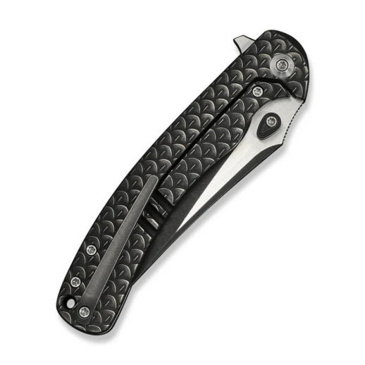Нож складной туристический Weknife Dracarys, (9.1 см) Böhler M390/титан 6AL4V черный