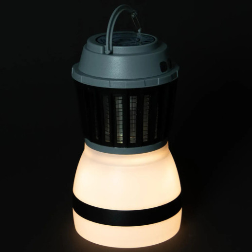 Фонарь-истребитель насекомых Bo-Camp Atom WP Rechargable 200 Lumen Grey/Black (5818805)
