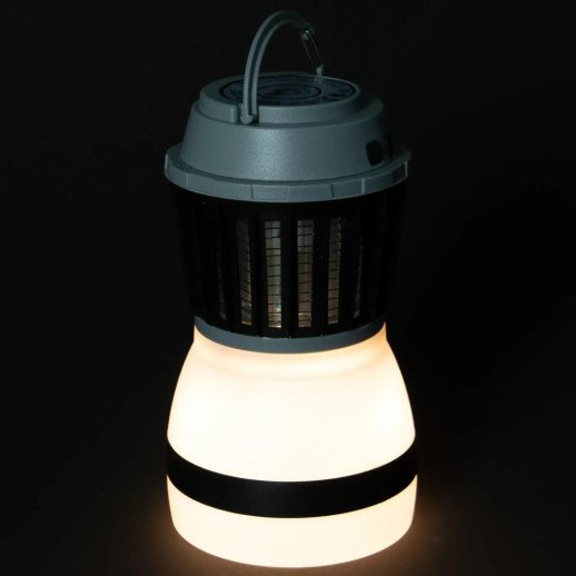 Фонарь-истребитель насекомых Bo-Camp Atom WP Rechargable 200 Lumen Grey/Black (5818805)