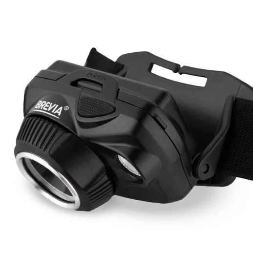 Фонарь налобный Brevia 700Lm, Focus Control, 800mAh/3xAAA, IP64 (белый/теплый белый)