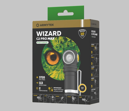 Мультифонарь Armytek Wizard C2 Pro Max Magnet Usb (теплый свет)