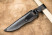 Нож Kizlyar Supreme Caspian сатин, сталь AUS8, кожаный чехол