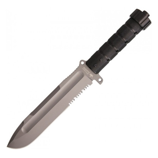 Нож Kizlyar Supreme Survivalist Z, сталь AUS8, Gray Titanium