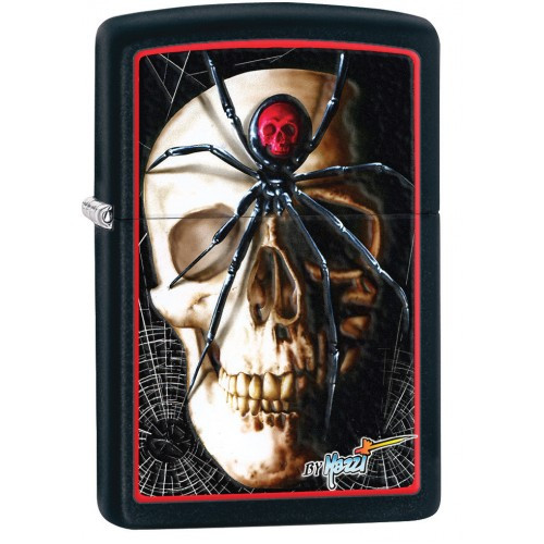 Зажигалка Zippo Mazzi Skull & Spider 28627