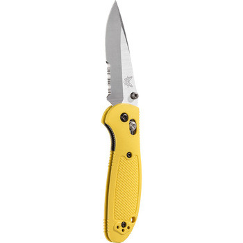 Нож Benchmade Pardue Griptilian Mini, полусерейтор, желтый (556S-YEL)
